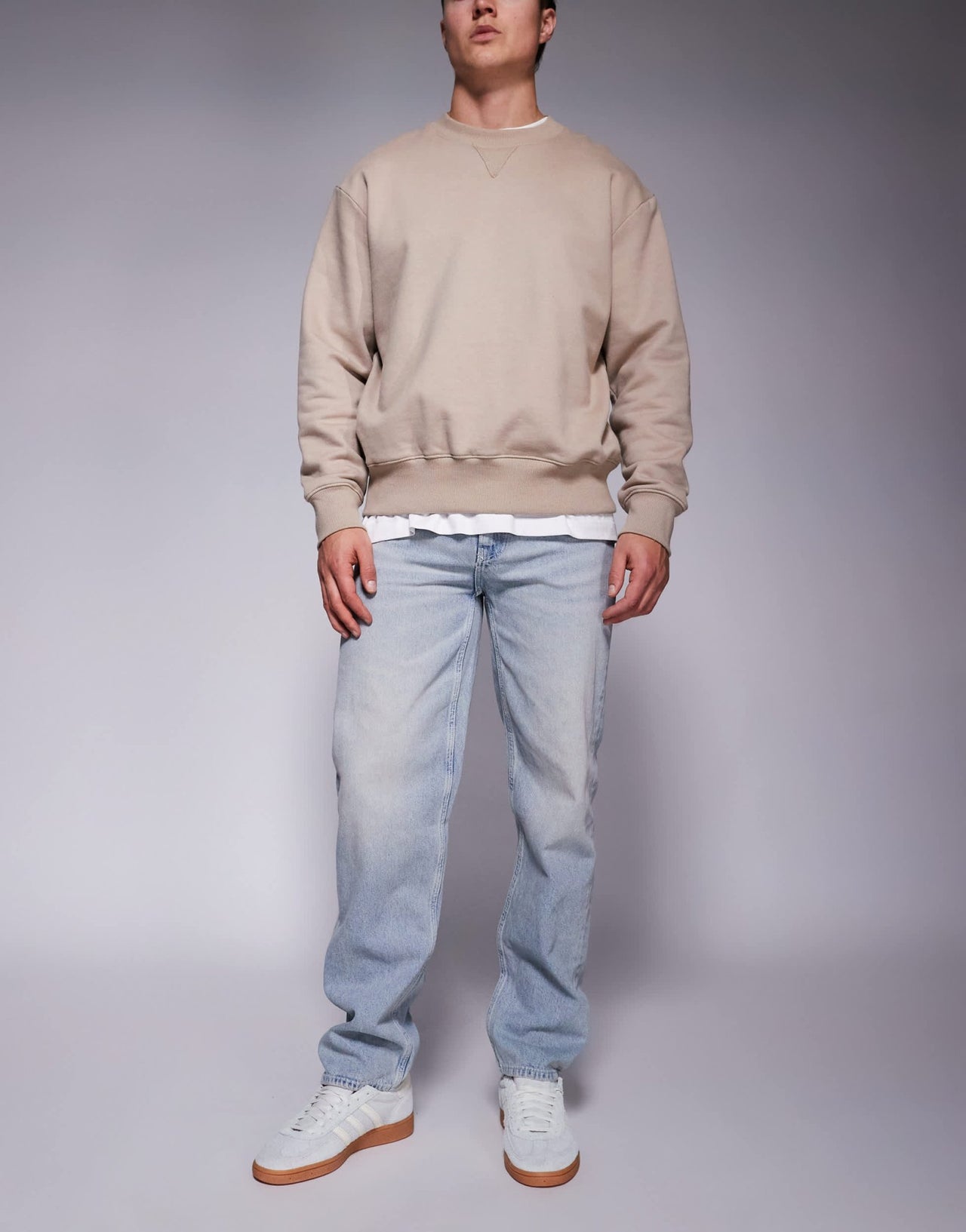 ASOS DESIGN straight leg jeans in light wash blue - ASOS Sample Sale EU Store