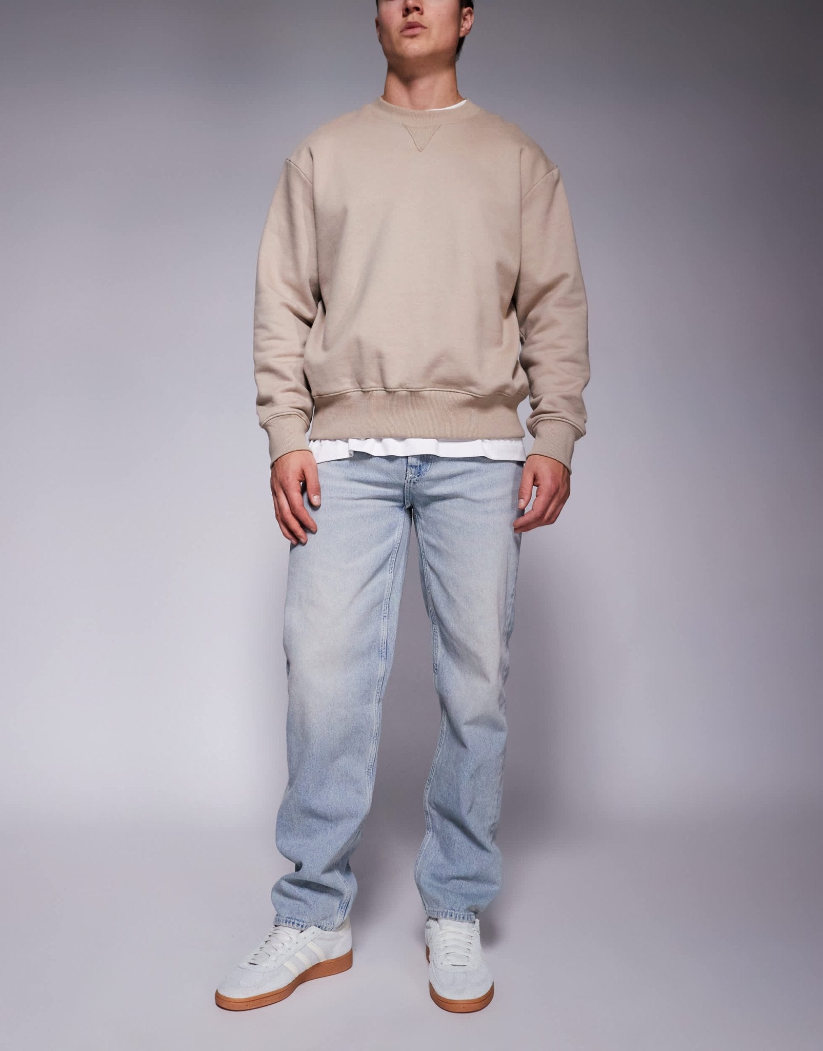 ASOS DESIGN straight leg jeans in light wash blue - ASOS Sample Sale EU Store