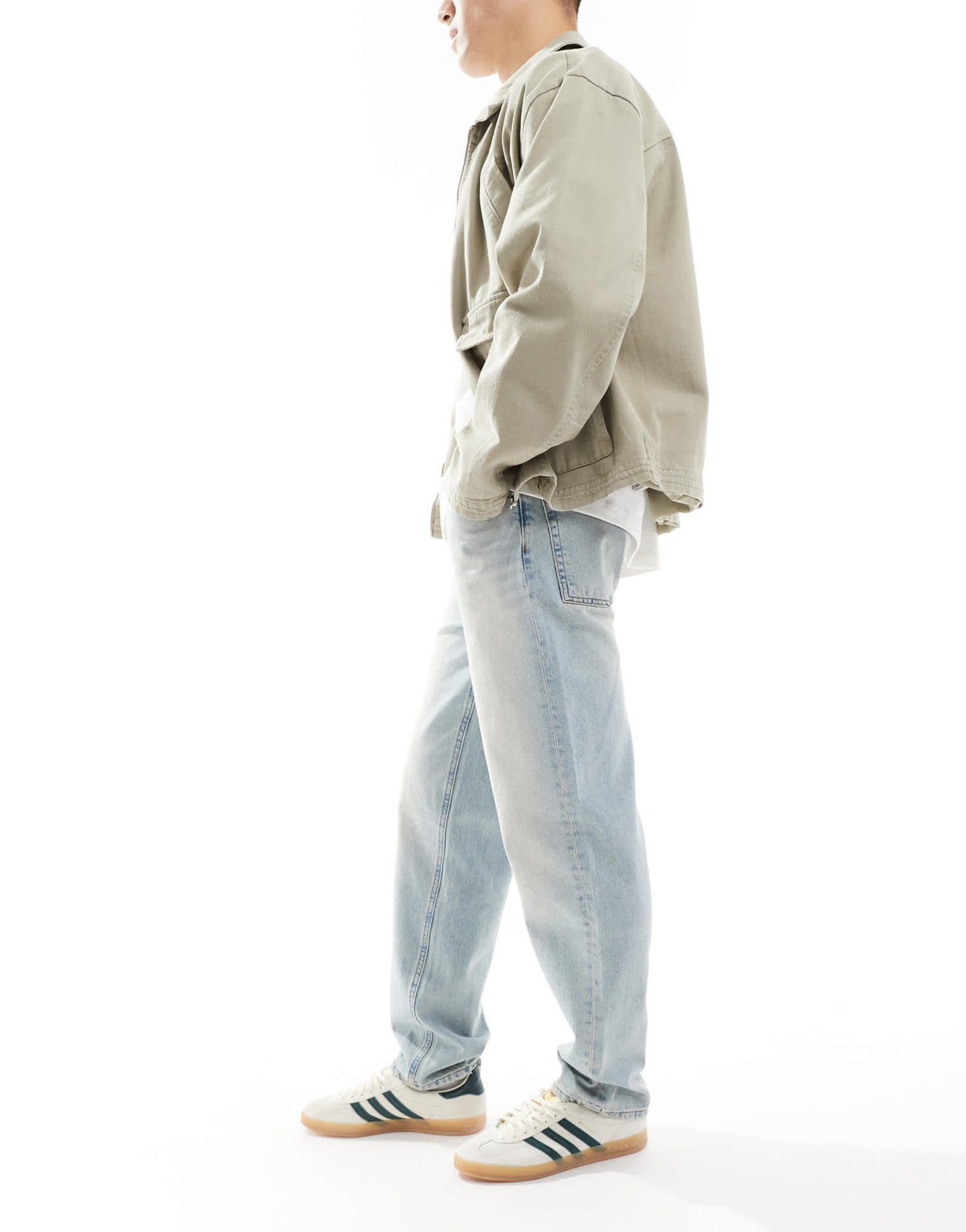 ASOS DESIGN straight leg jeans in light wash blue - ASOS Sample Sale EU Store