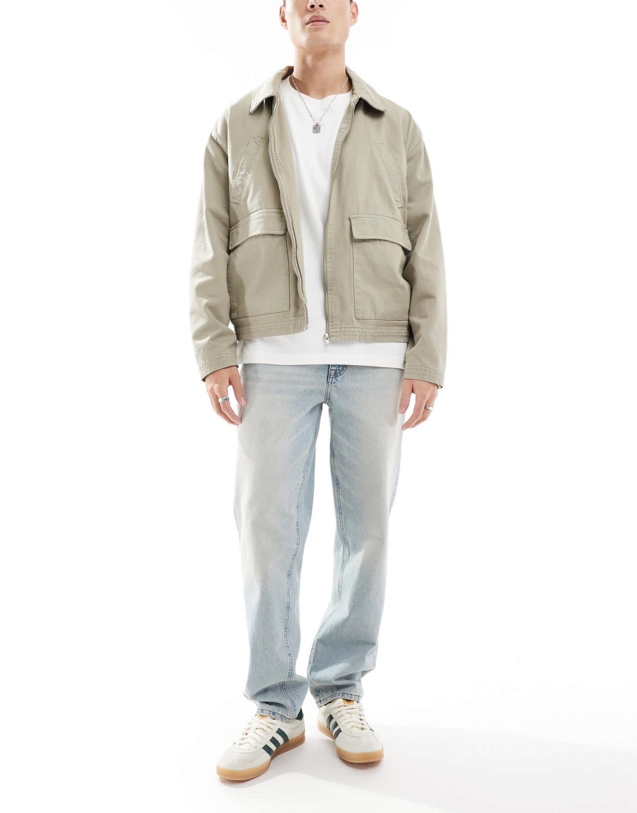 ASOS DESIGN straight leg jeans in light wash blue - ASOS Sample Sale EU Store