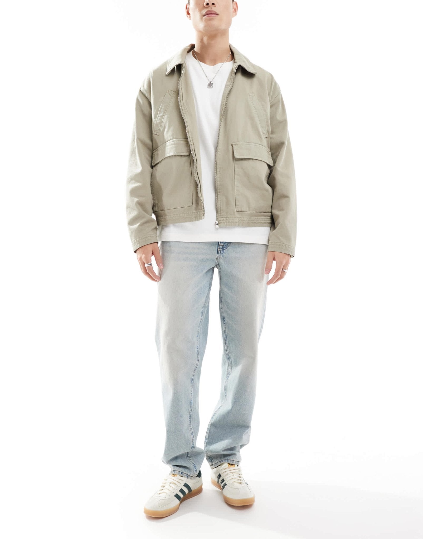 ASOS DESIGN straight leg jeans in light wash blue - ASOS Sample Sale EU Store