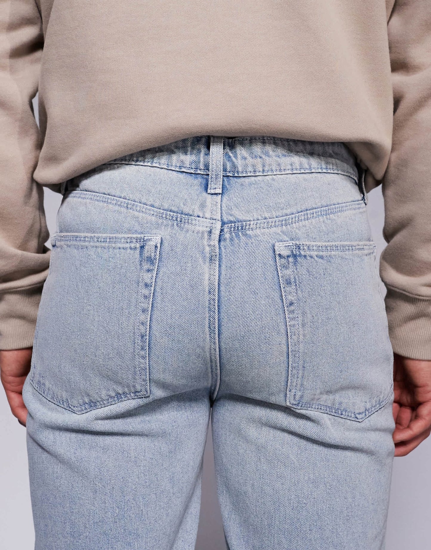 ASOS DESIGN straight leg jeans in light wash blue - ASOS Sample Sale EU Store