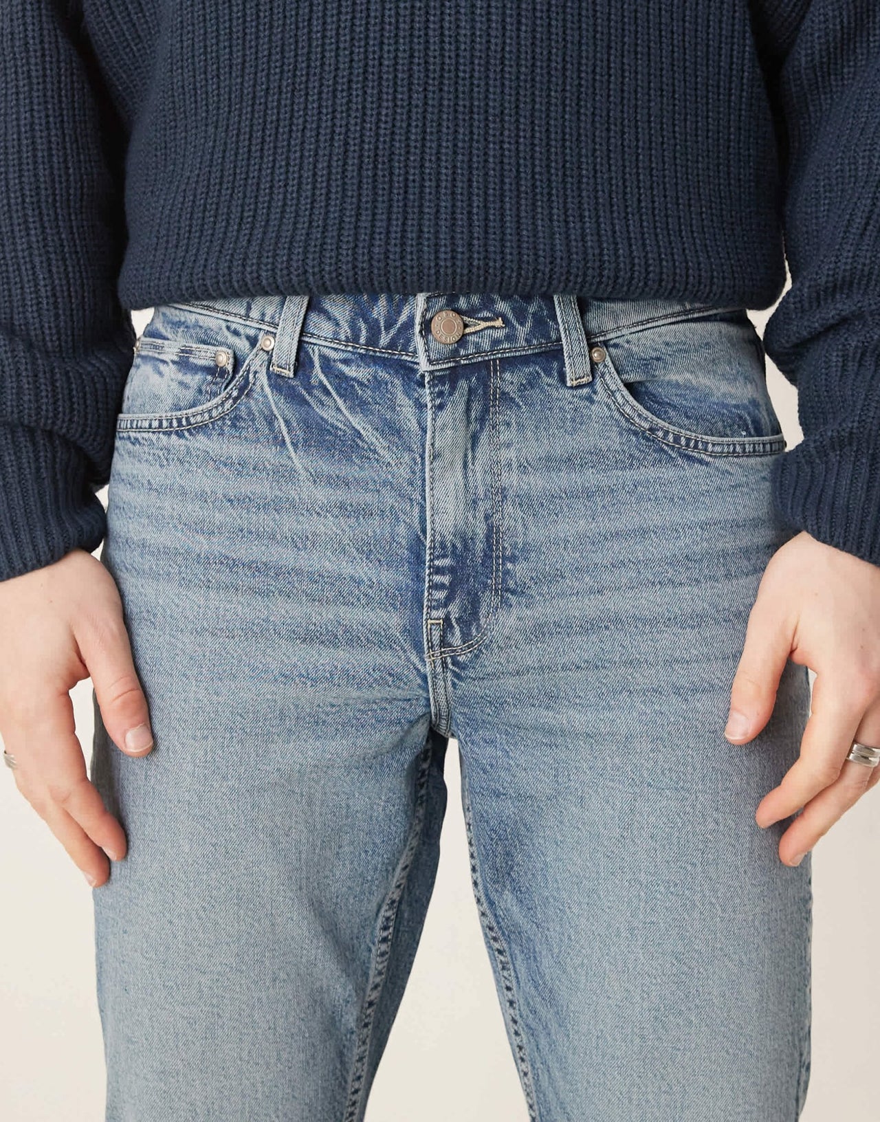 ASOS DESIGN stretch flare jeans in light wash blue - ASOS Sample Sale EU Store