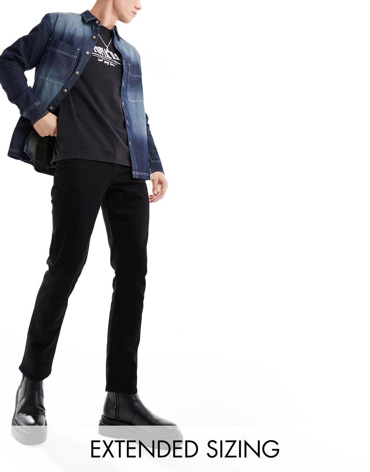 ASOS DESIGN stretch slim jeans in black - ASOS Sample Sale EU Store