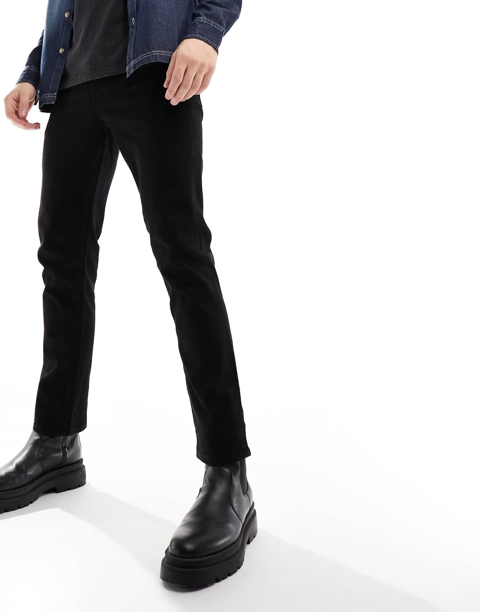 ASOS DESIGN stretch slim jeans in black - ASOS Sample Sale EU Store