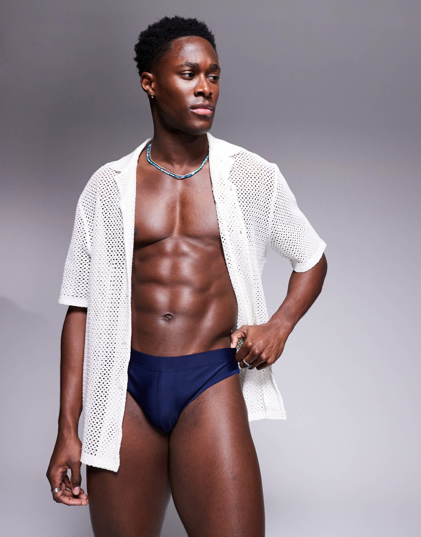 ASOS DESIGN swim briefs in navy - ASOS Sample Sale EU Store