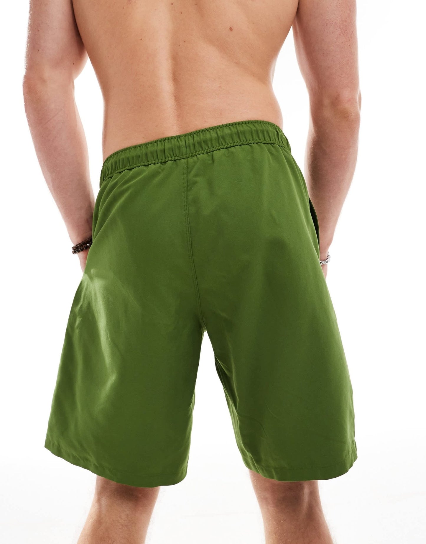 ASOS DESIGN swim shorts in long length in green - ASOS Sample Sale EU Store