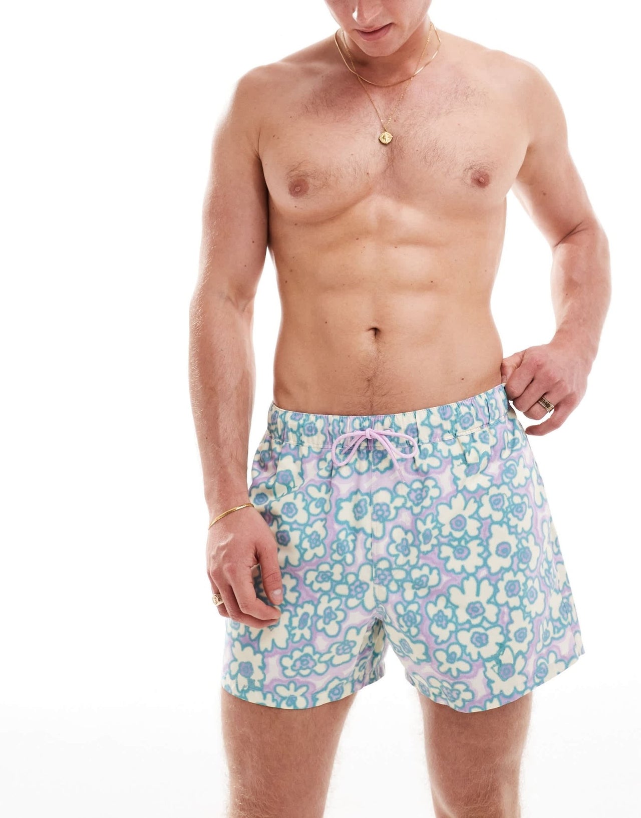 ASOS DESIGN swim shorts in short length in floral print - ASOS Sample Sale EU Store