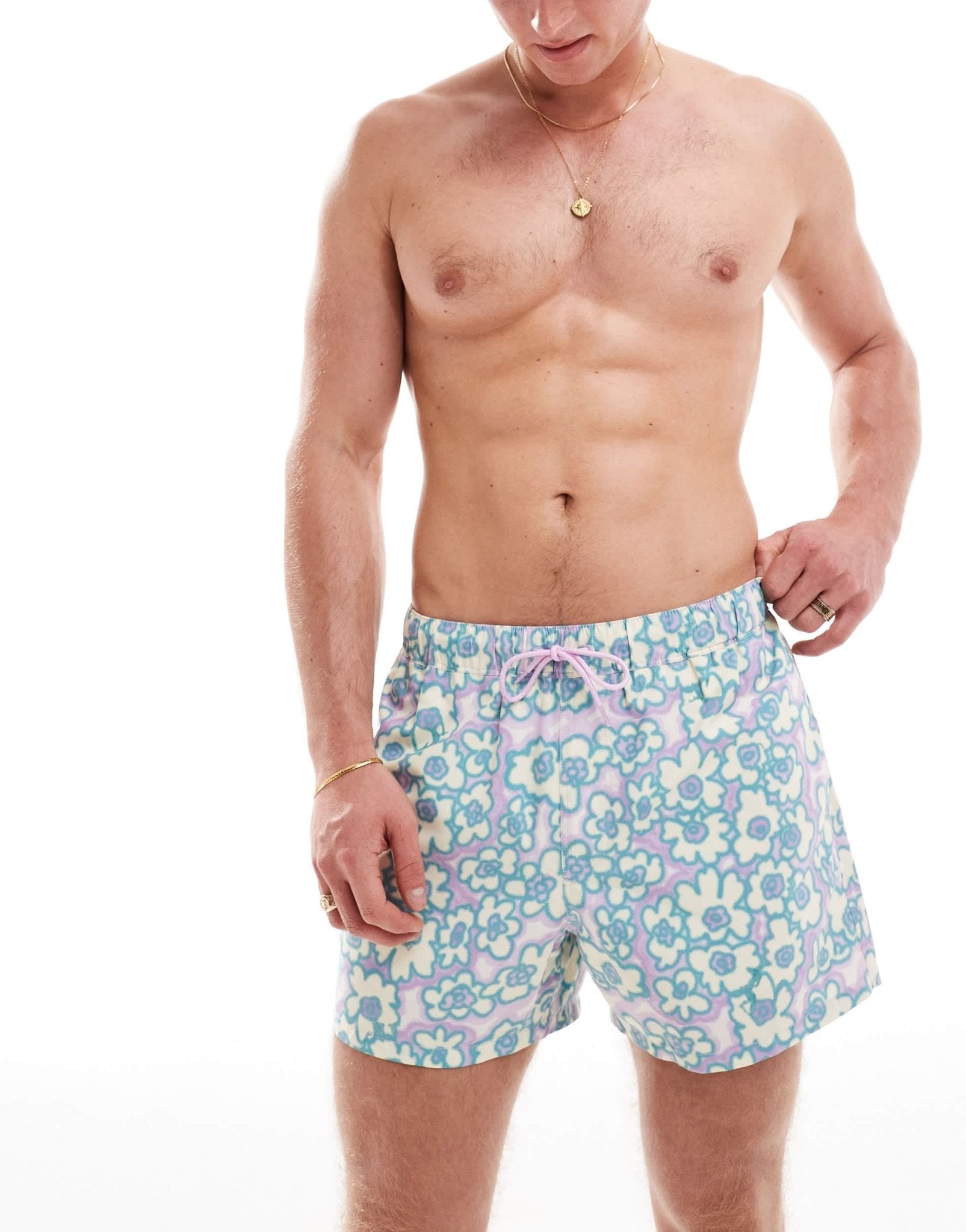 ASOS DESIGN swim shorts in short length in floral print - ASOS Sample Sale EU Store