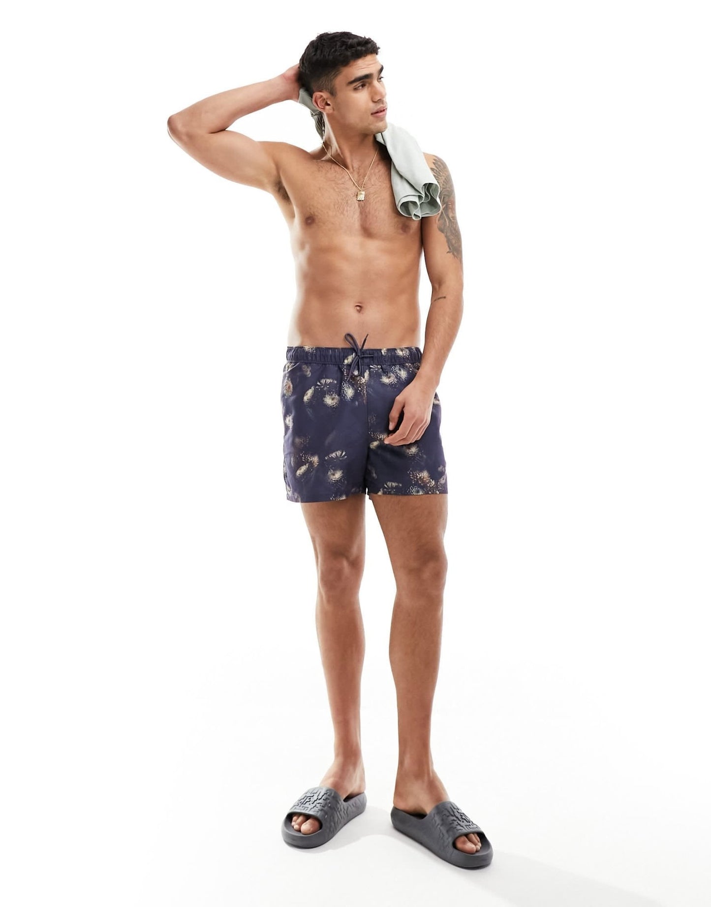 ASOS DESIGN swim shorts in short length in floral print - ASOS Sample Sale EU Store