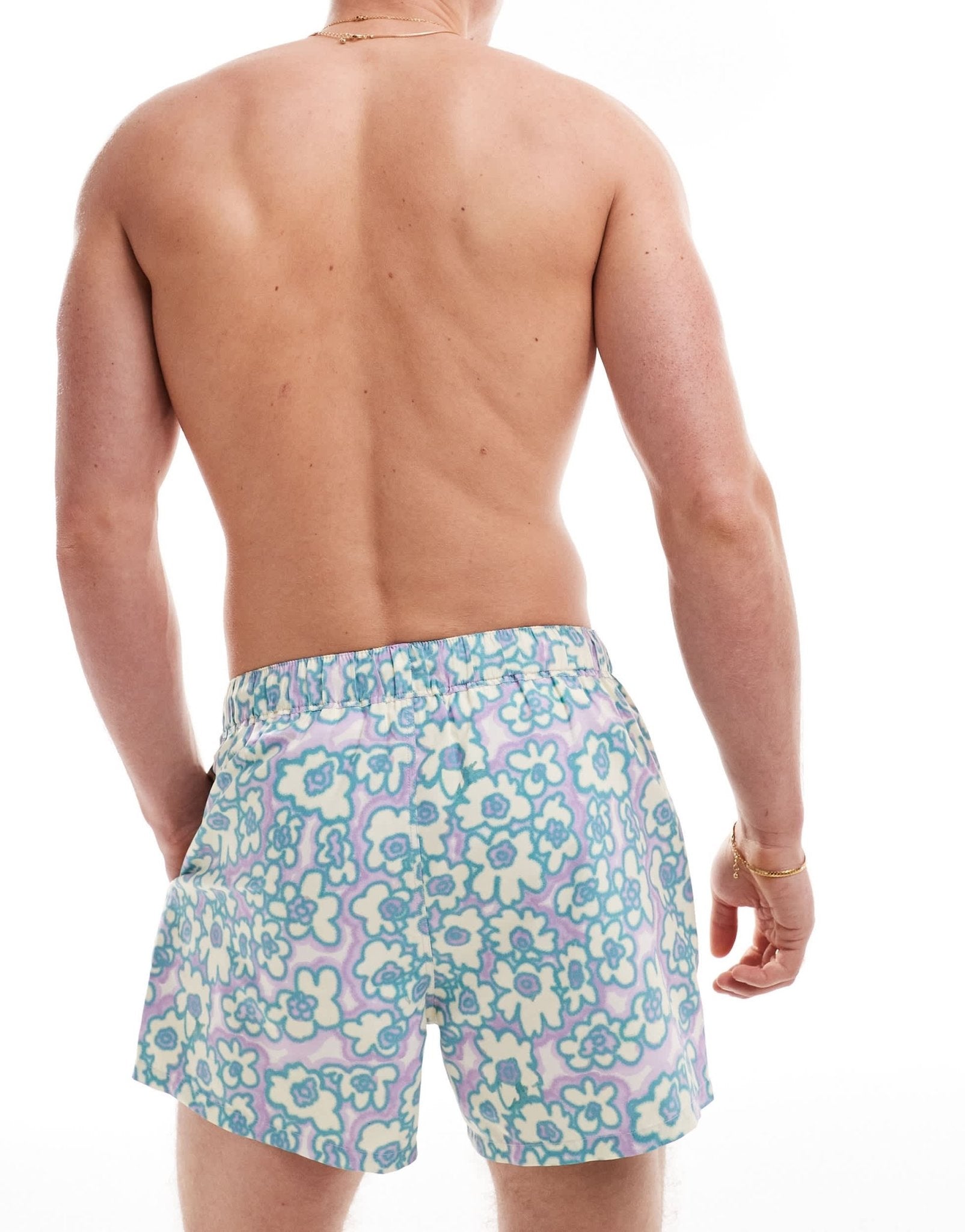 ASOS DESIGN swim shorts in short length in floral print - ASOS Sample Sale EU Store