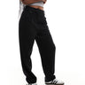 Pantalon droit tailleur à détail de languette ASOS DESIGN en noir