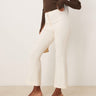 ASOS DESIGN tailored kick flare trousers in buttermilk