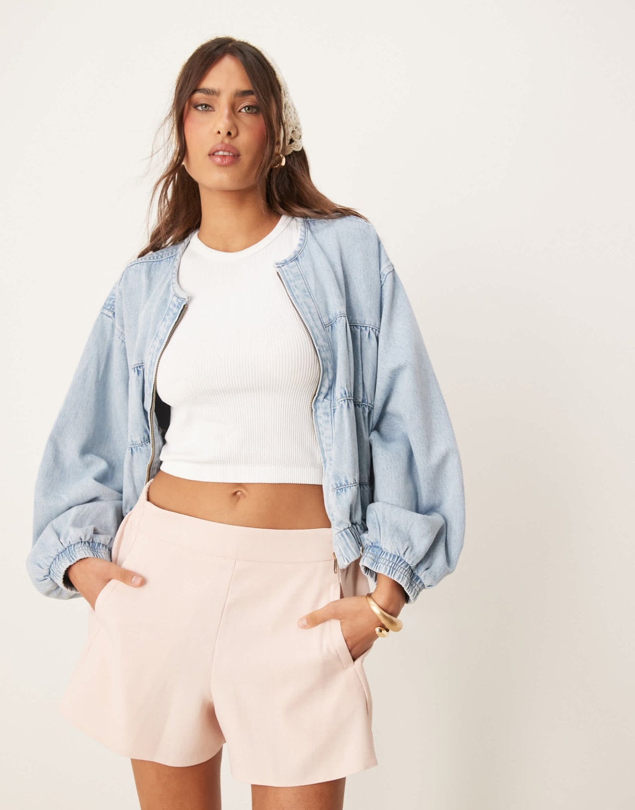 ASOS DESIGN tailored linen look boxer shorts in light pink - ASOS Sample Sale EU Store