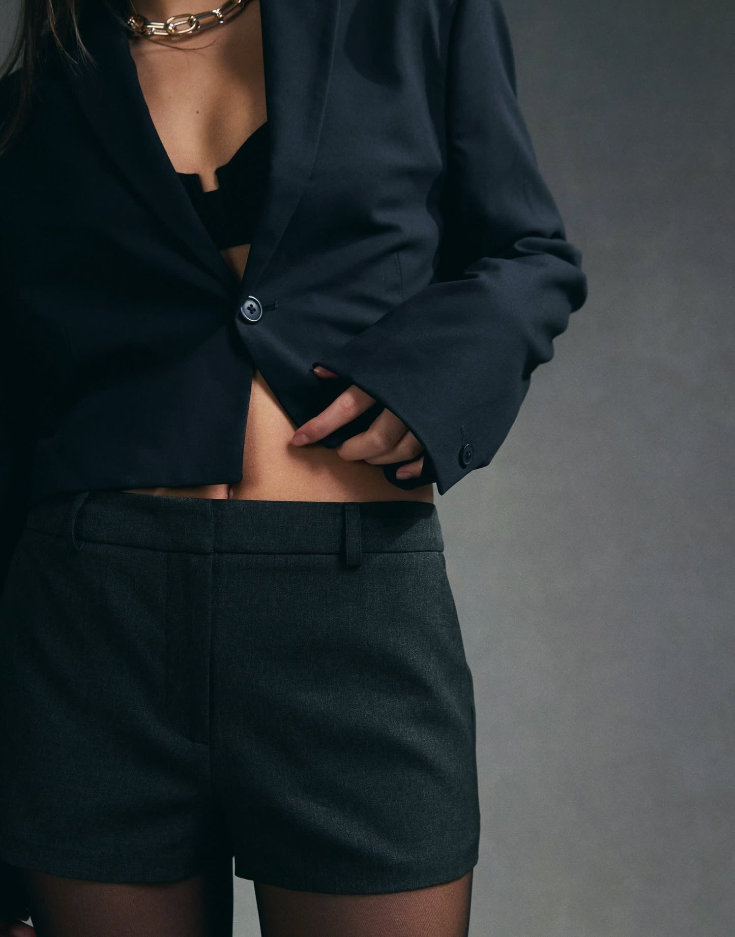 ASOS DESIGN tailored micro shorts in dark grey - ASOS Sample Sale EU Store