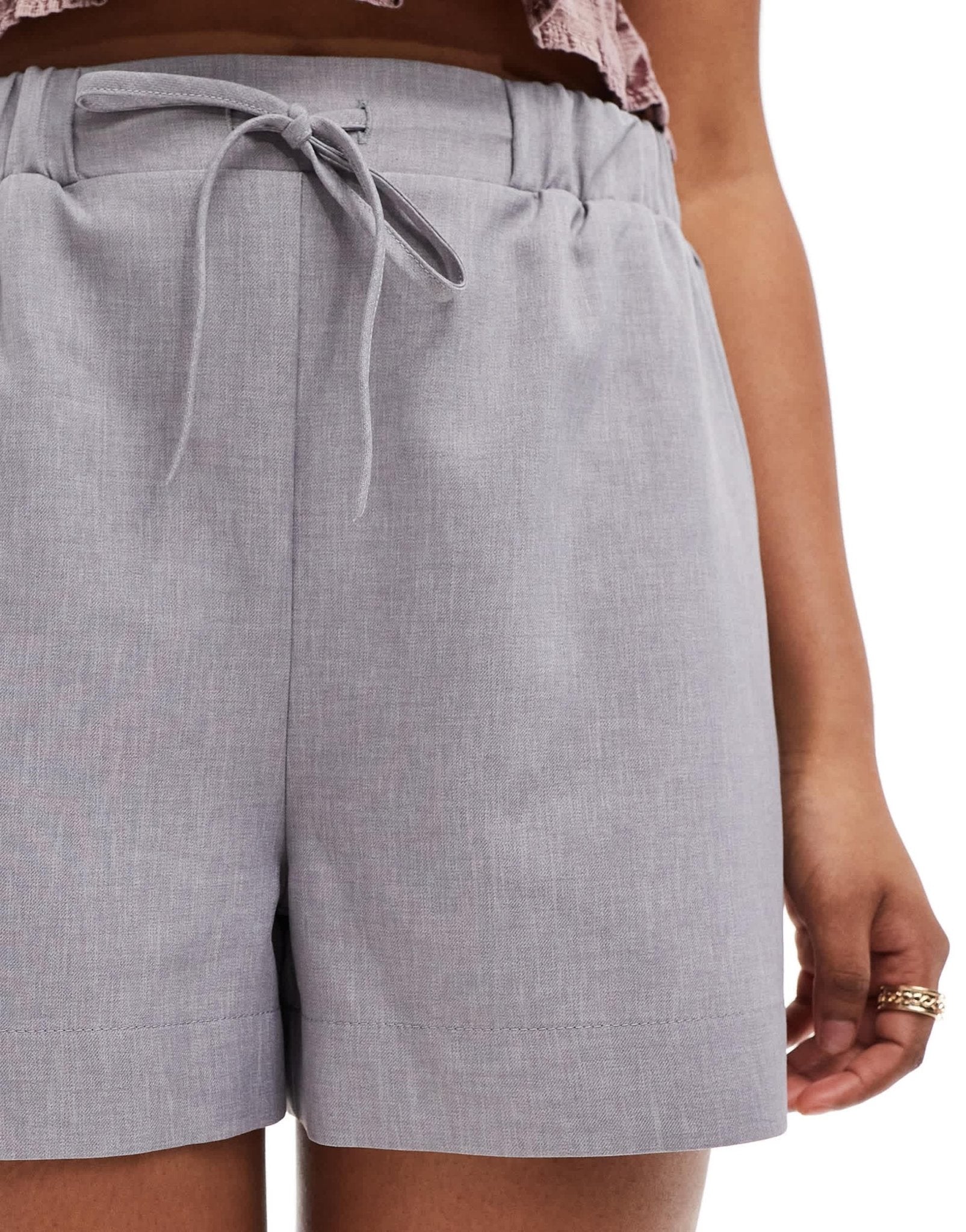 ASOS DESIGN tailored pull on short in grey - ASOS Sample Sale EU Store