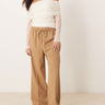 Pantaloni su misura ASOS DESIGN con elastico in cammello