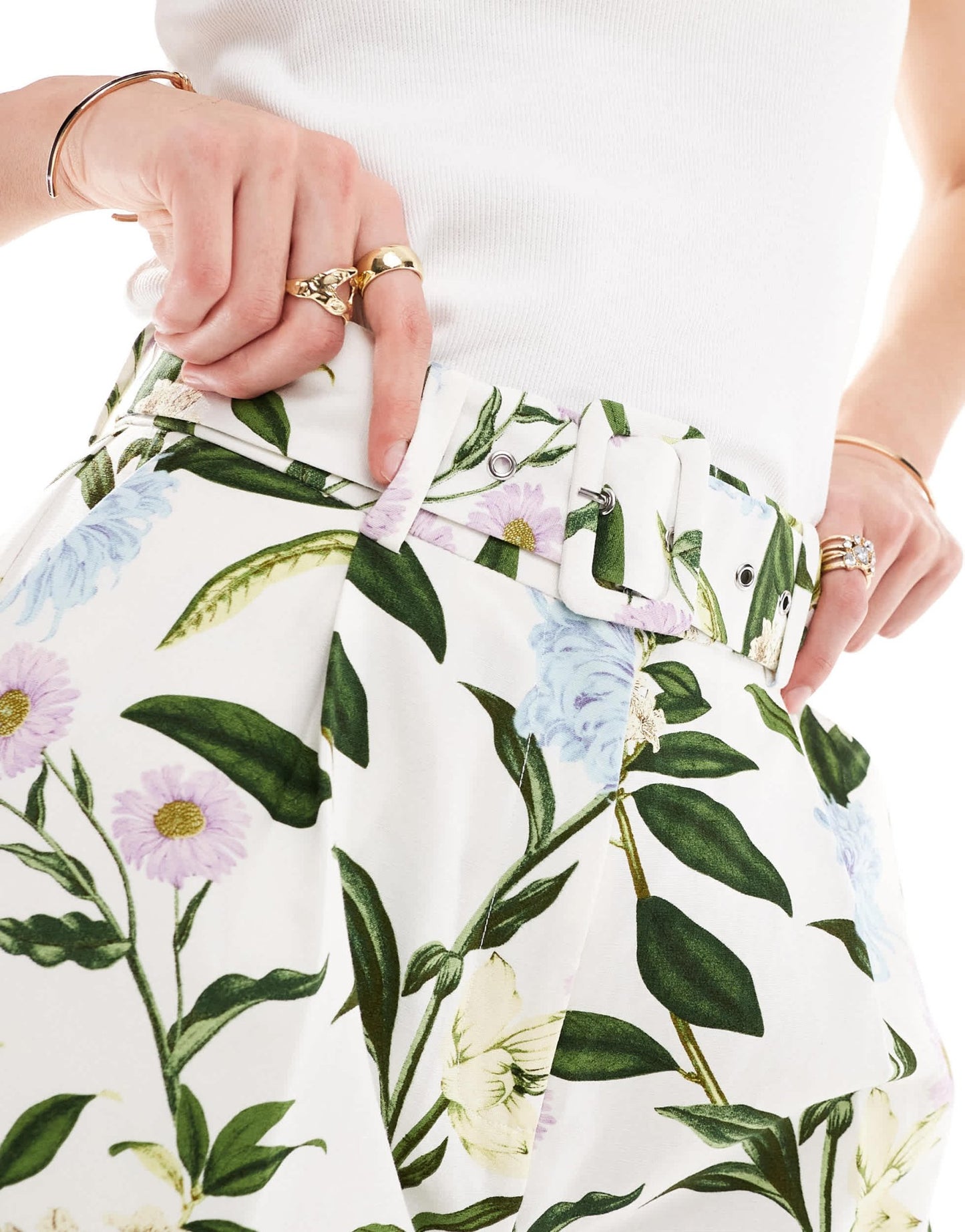 ASOS DESIGN tailored short with linen in floral print - ASOS Sample Sale EU Store