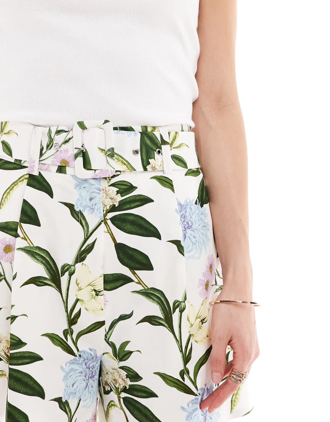 ASOS DESIGN tailored short with linen in floral print - ASOS Sample Sale EU Store