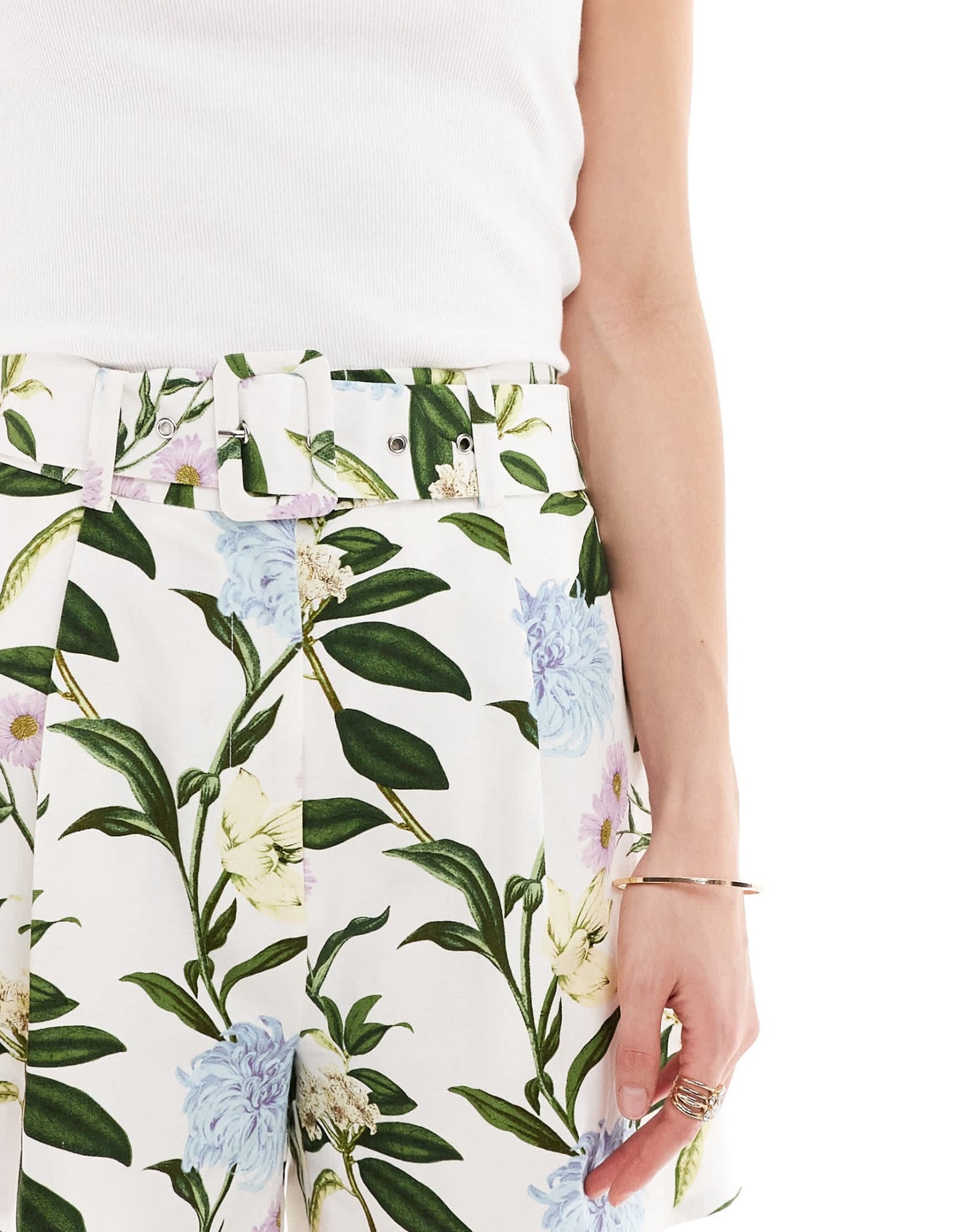 ASOS DESIGN tailored short with linen in floral print - ASOS Sample Sale EU Store