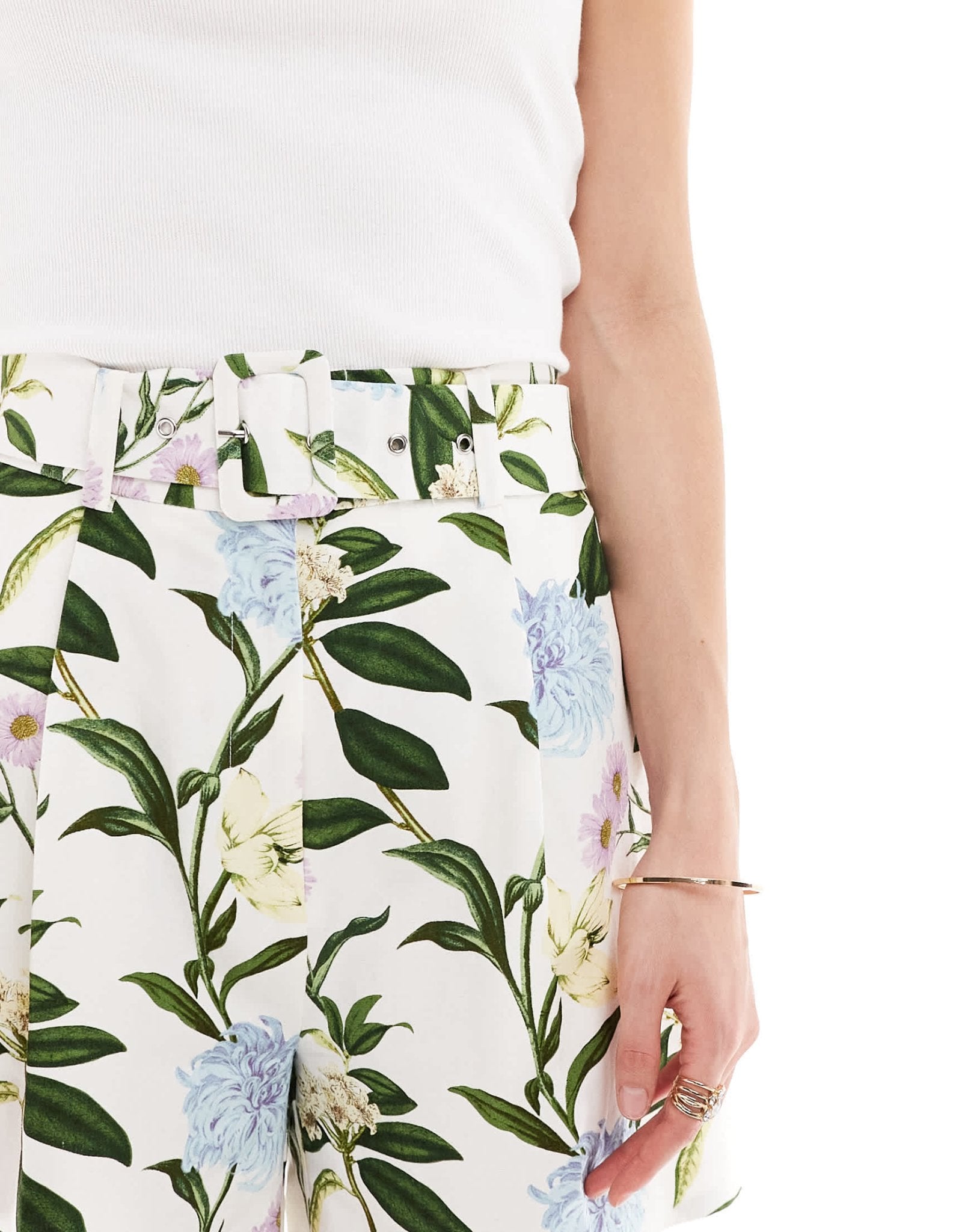 ASOS DESIGN tailored short with linen in floral print - ASOS Sample Sale EU Store