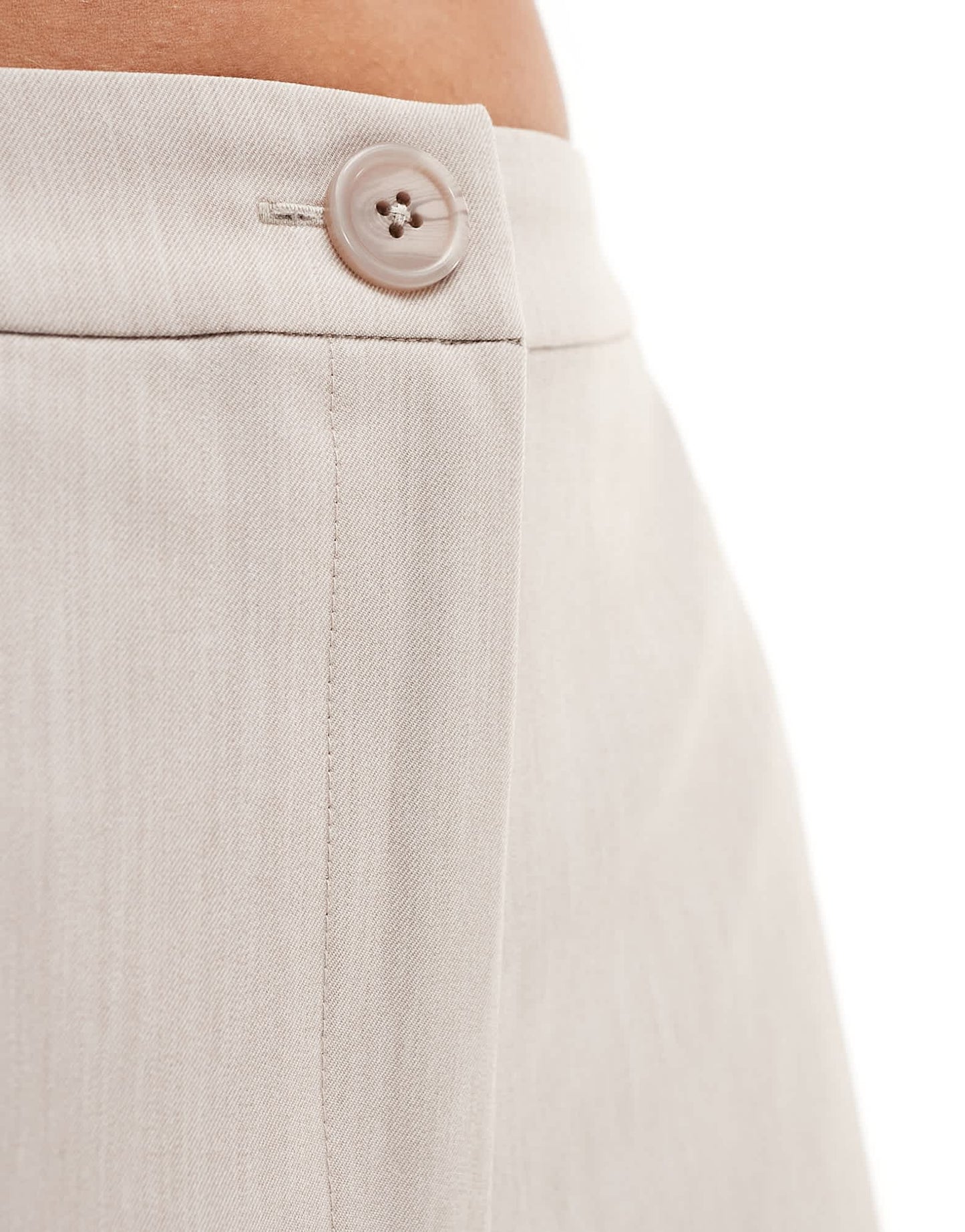 ASOS DESIGN tailored wide leg dad trousers in beige - ASOS Sample Sale EU Store