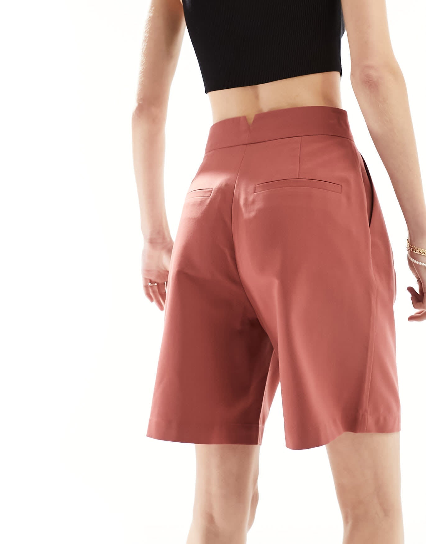 ASOS DESIGN Tall tailored longline short in rust - ASOS Sample Sale EU Store