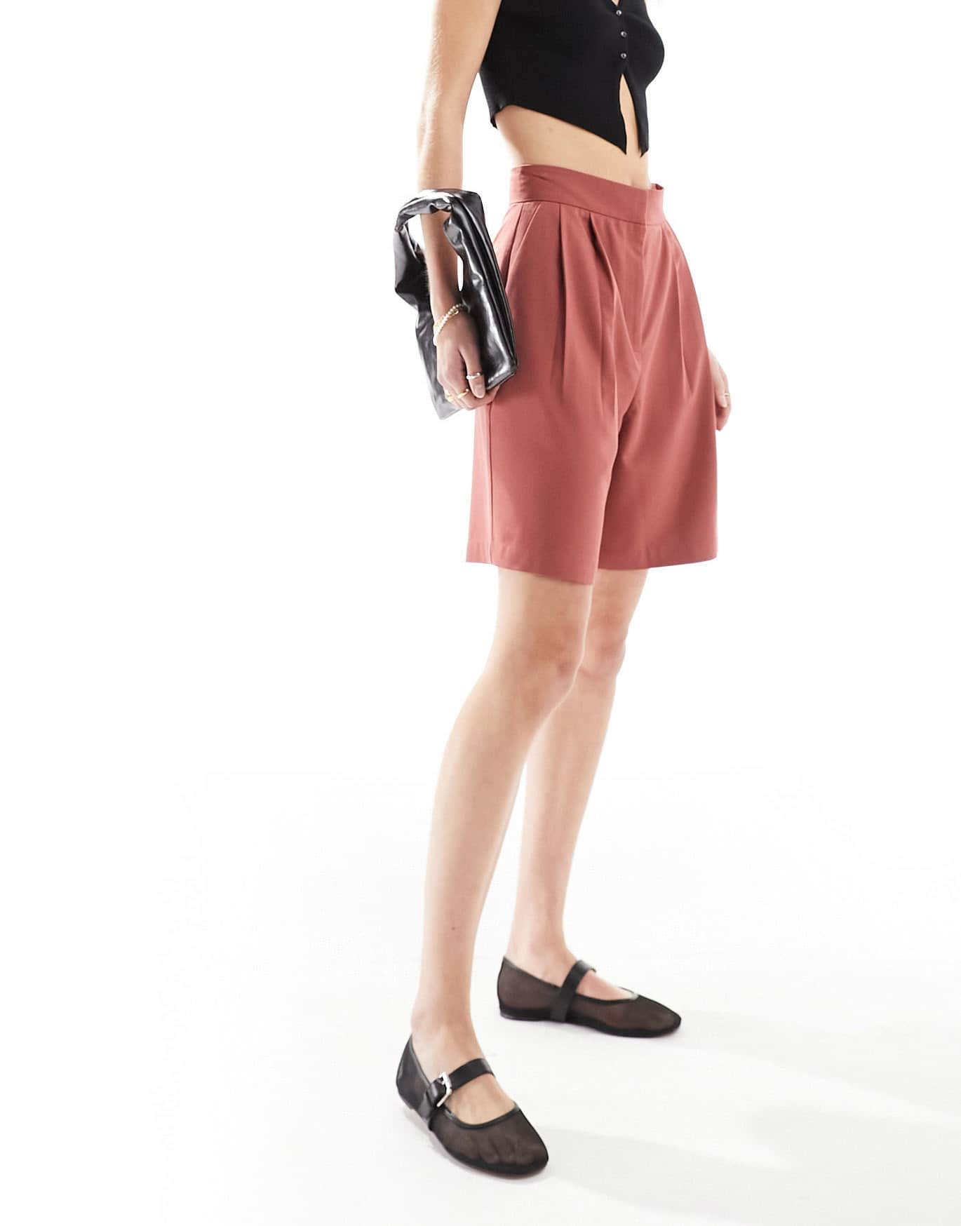 ASOS DESIGN Tall tailored longline short in rust - ASOS Sample Sale EU Store