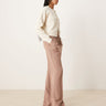 ASOS DESIGN Tall tailored pull on trousers in mink