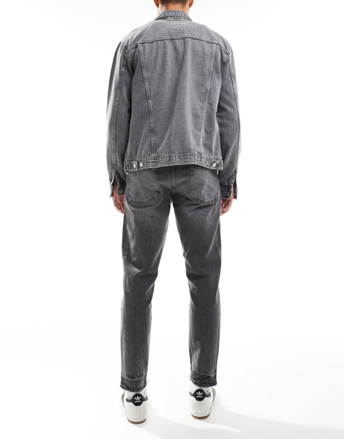 ASOS DESIGN tapered fit jeans with stretch in washed grey - ASOS Sample Sale EU Store