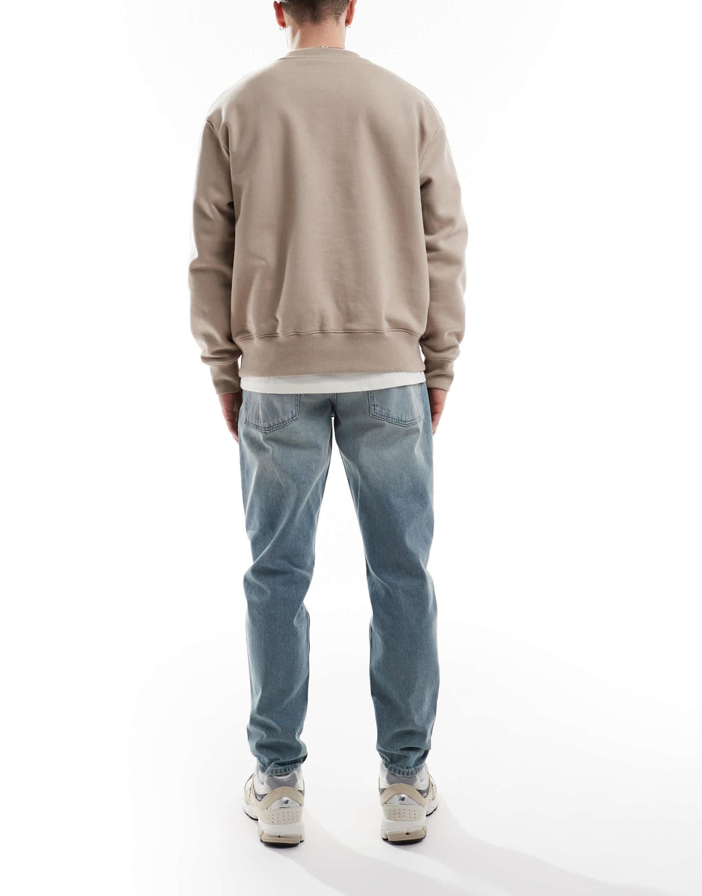 ASOS DESIGN tapered jeans with in light wash blue - ASOS Sample Sale EU Store
