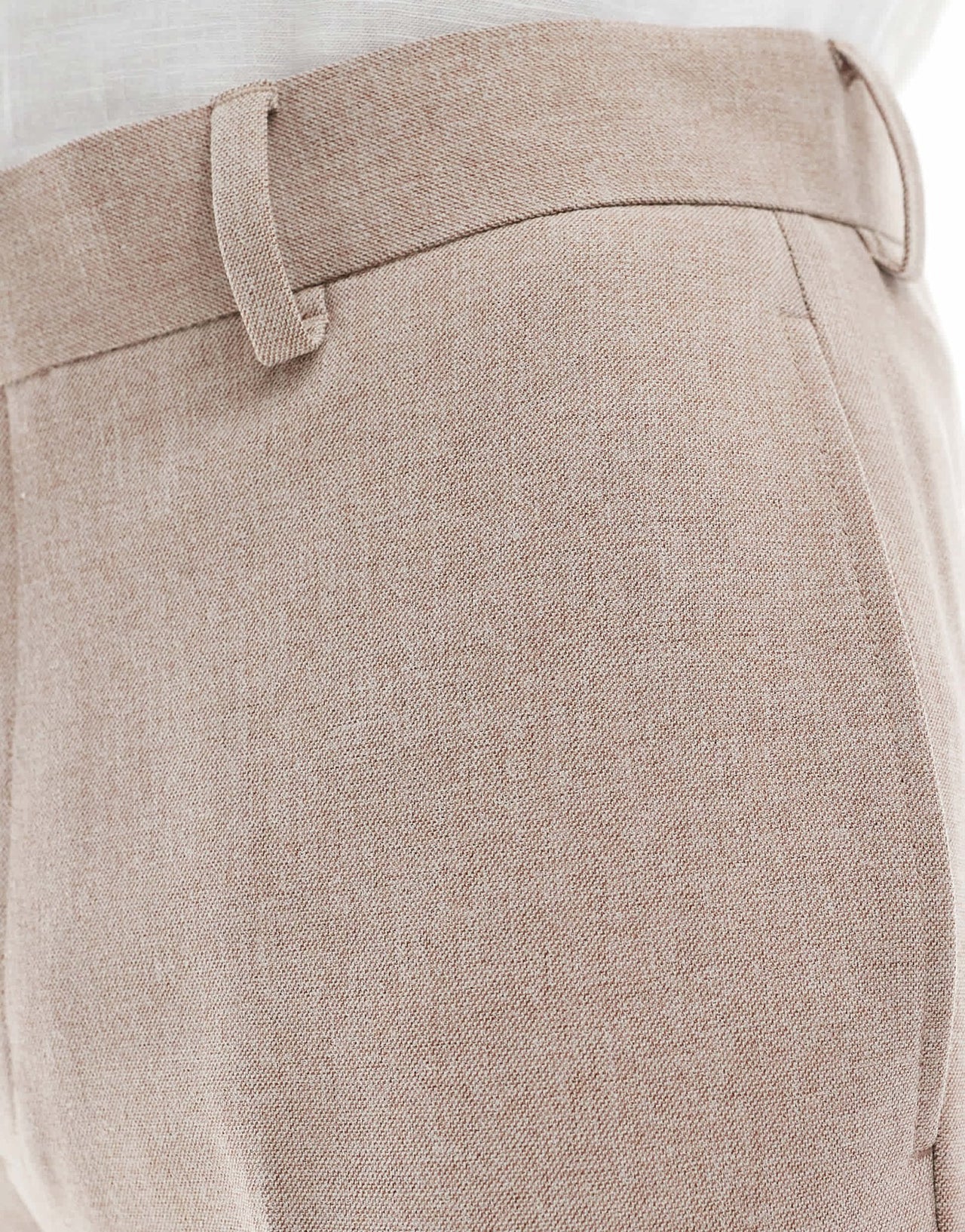 ASOS DESIGN tapered suit trousers in beige melange - ASOS Sample Sale EU Store