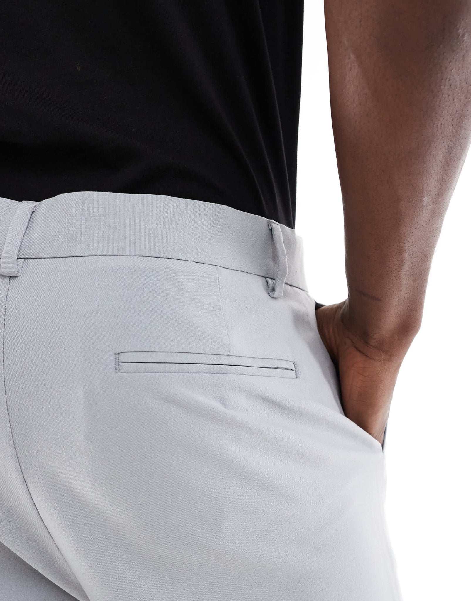 ASOS DESIGN tapered suit trousers in grey - ASOS Sample Sale EU Store