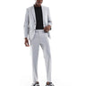 ASOS DESIGN tapered suit trousers in grey