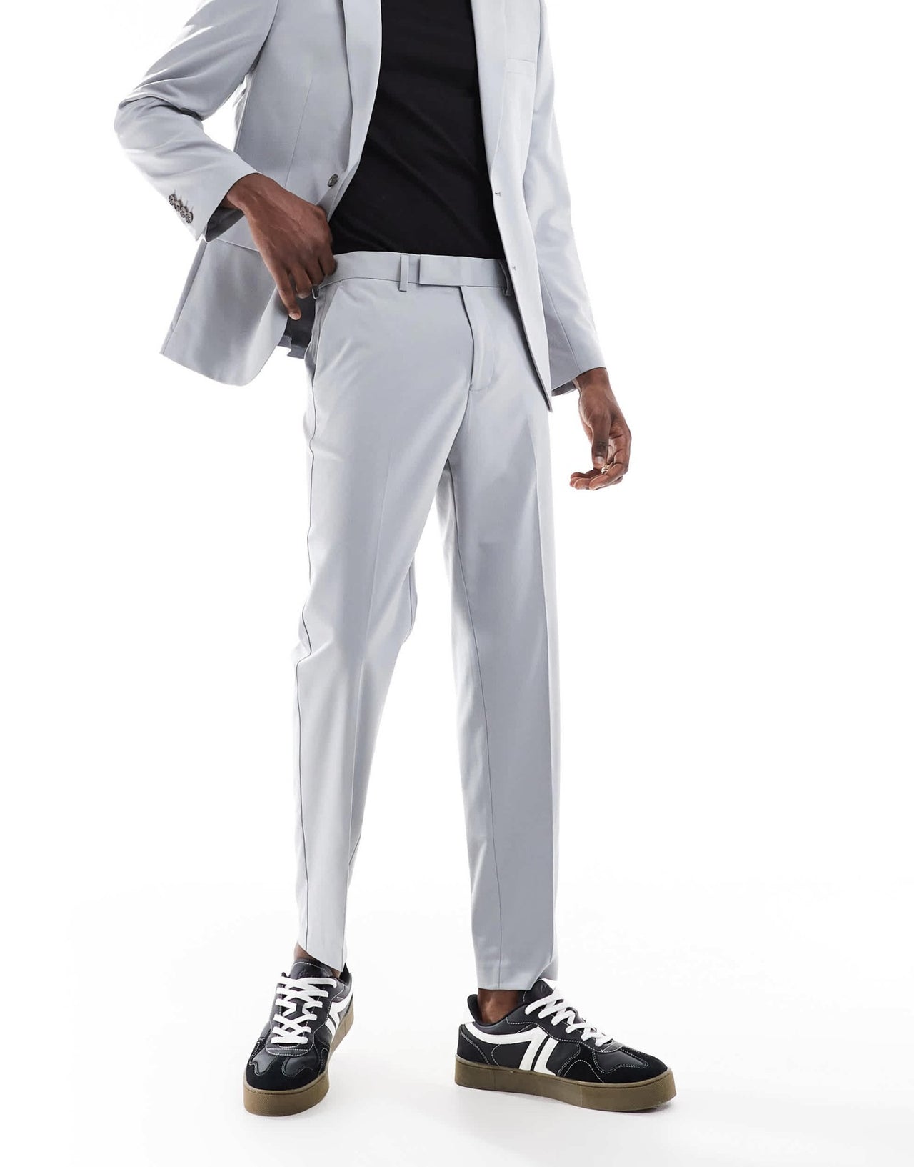 ASOS DESIGN tapered suit trousers in grey - ASOS Sample Sale EU Store