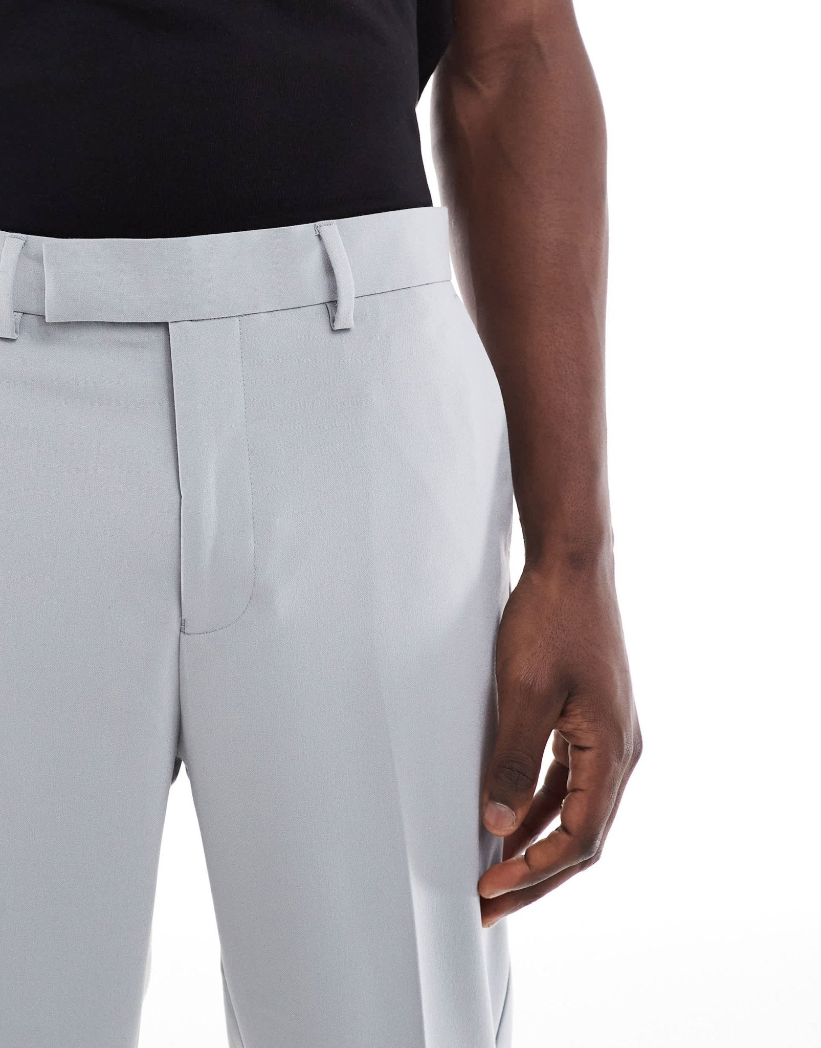 ASOS DESIGN tapered suit trousers in grey - ASOS Sample Sale EU Store