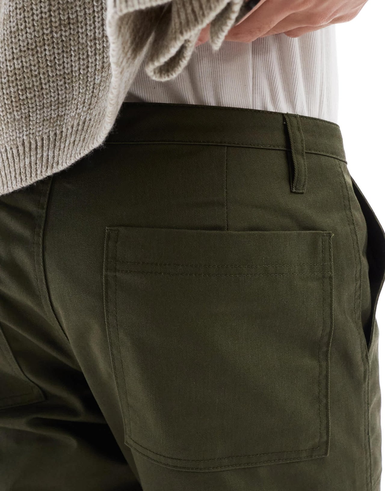 ASOS DESIGN tapered trousers in green - ASOS Sample Sale EU Store