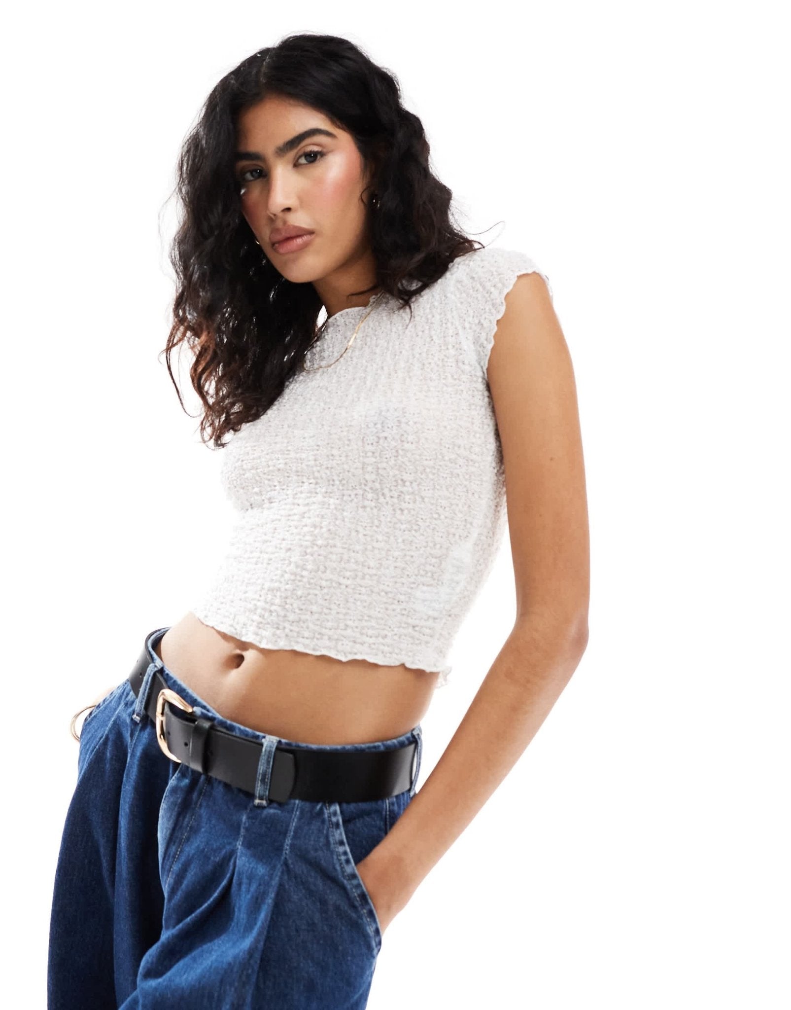 ASOS DESIGN textured baby t-shirt in white - ASOS Sample Sale EU Store
