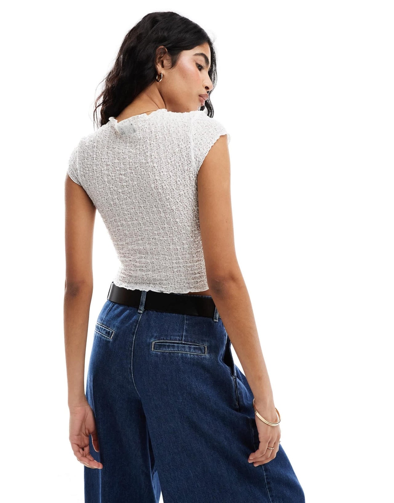 ASOS DESIGN textured baby t-shirt in white - ASOS Sample Sale EU Store
