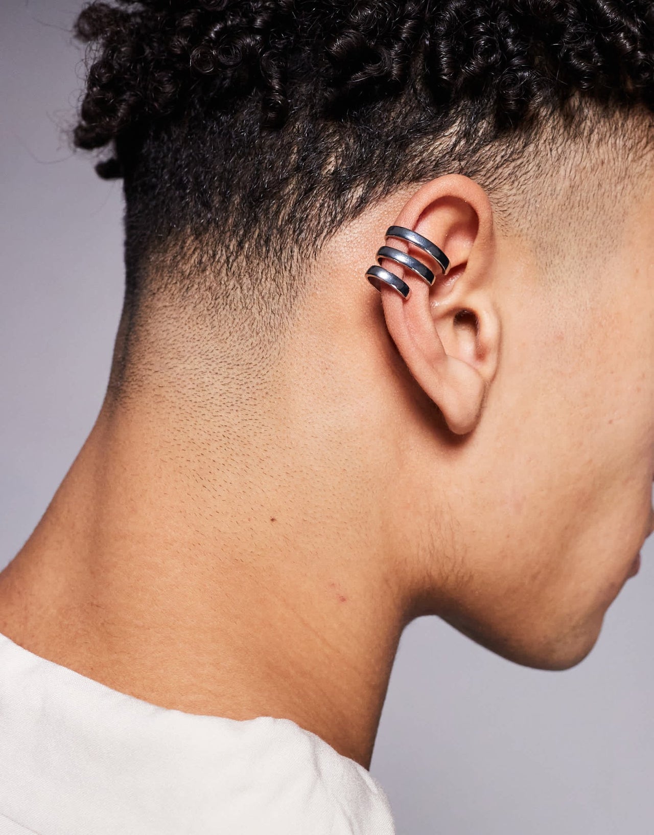 ASOS DESIGN triple layered ear cuff in silver - ASOS Sample Sale EU Store