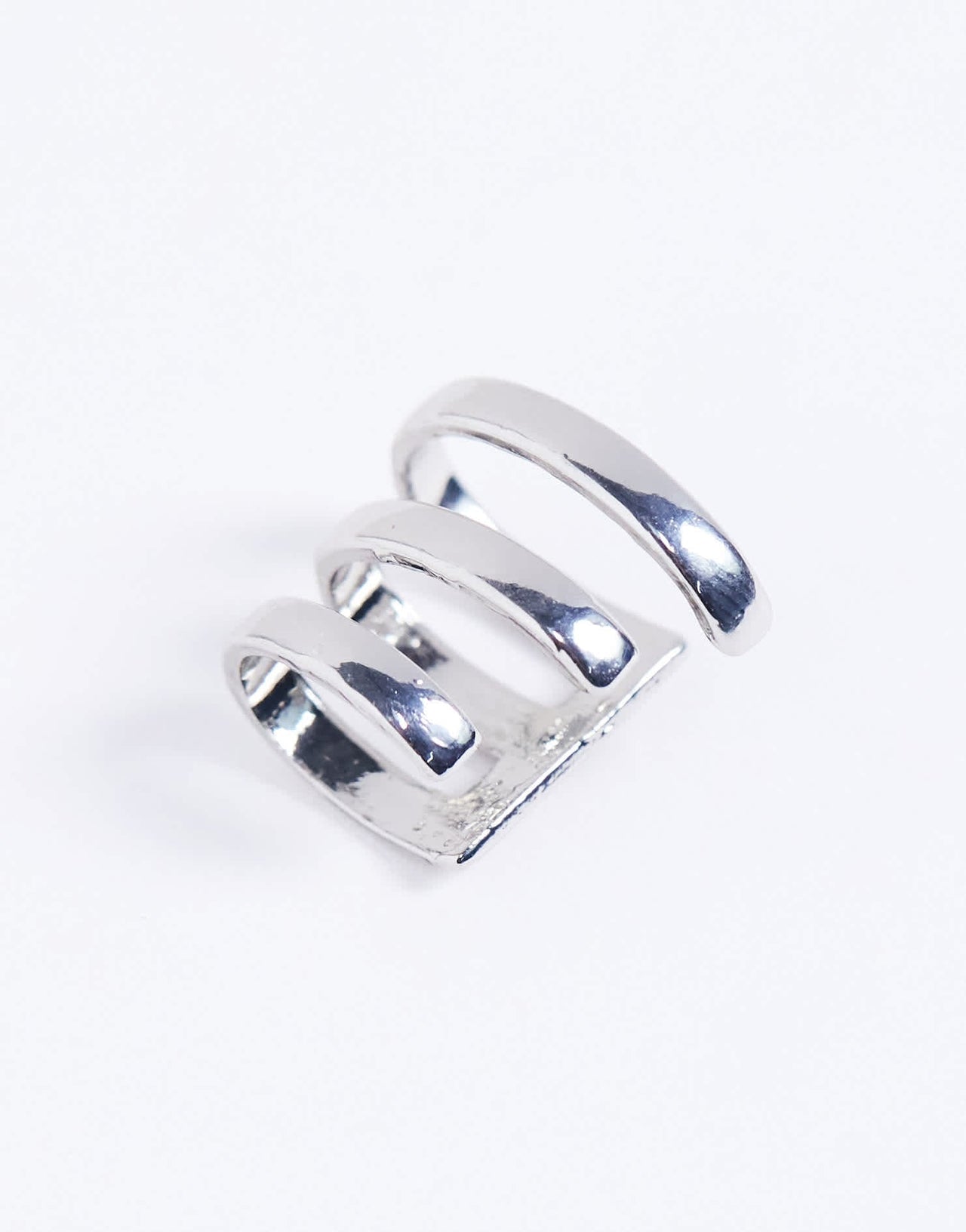 ASOS DESIGN triple layered ear cuff in silver - ASOS Sample Sale EU Store