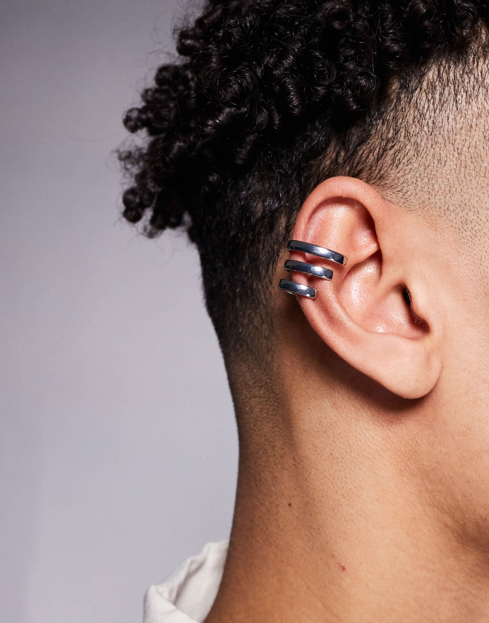 ASOS DESIGN triple layered ear cuff in silver - ASOS Sample Sale EU Store