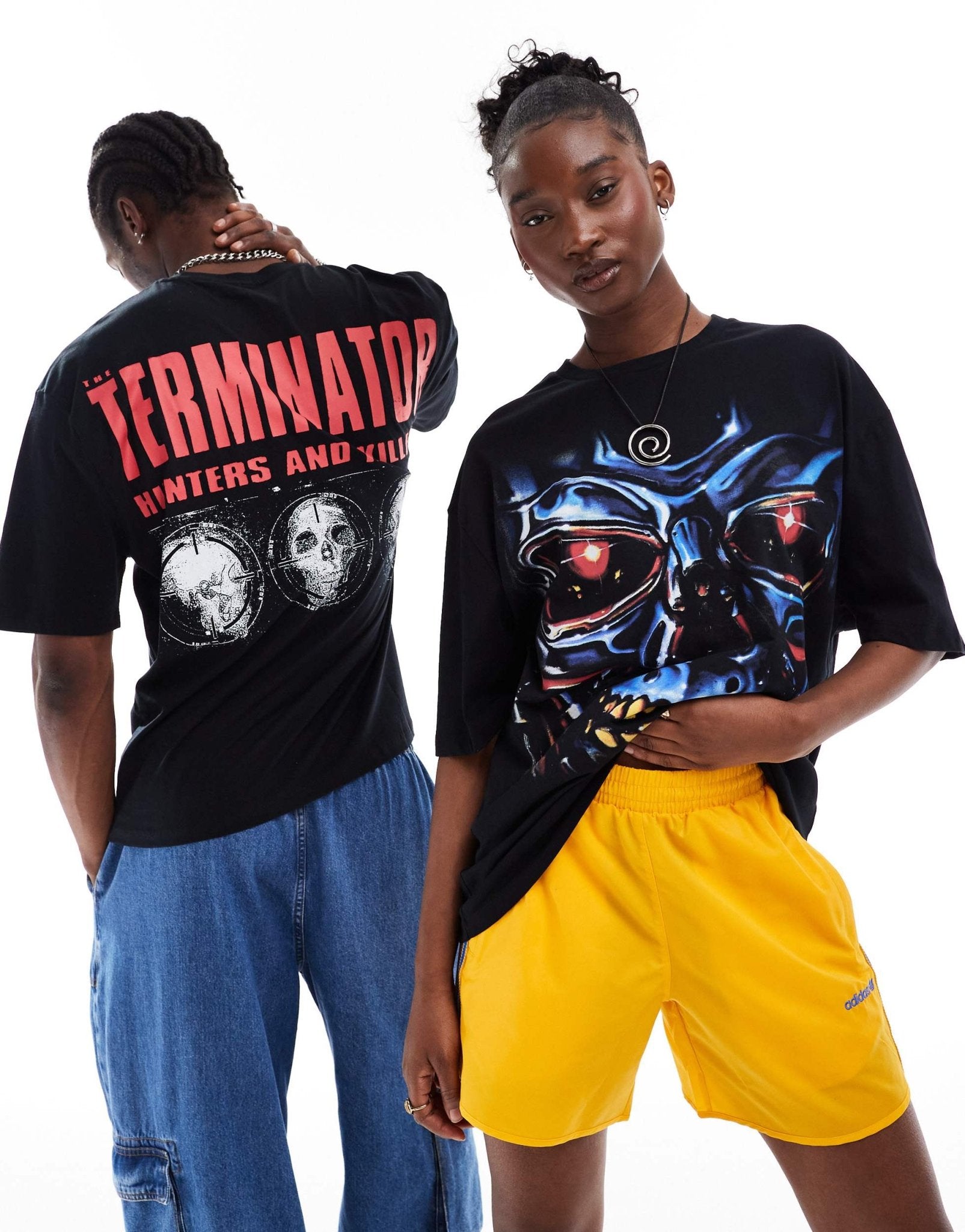 ASOS DESIGN unisex oversized license tee in black with Terminator graphic prints - ASOS Sample Sale EU Store