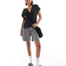 Haut à manches courtes et col en V ASOS DESIGN en noir