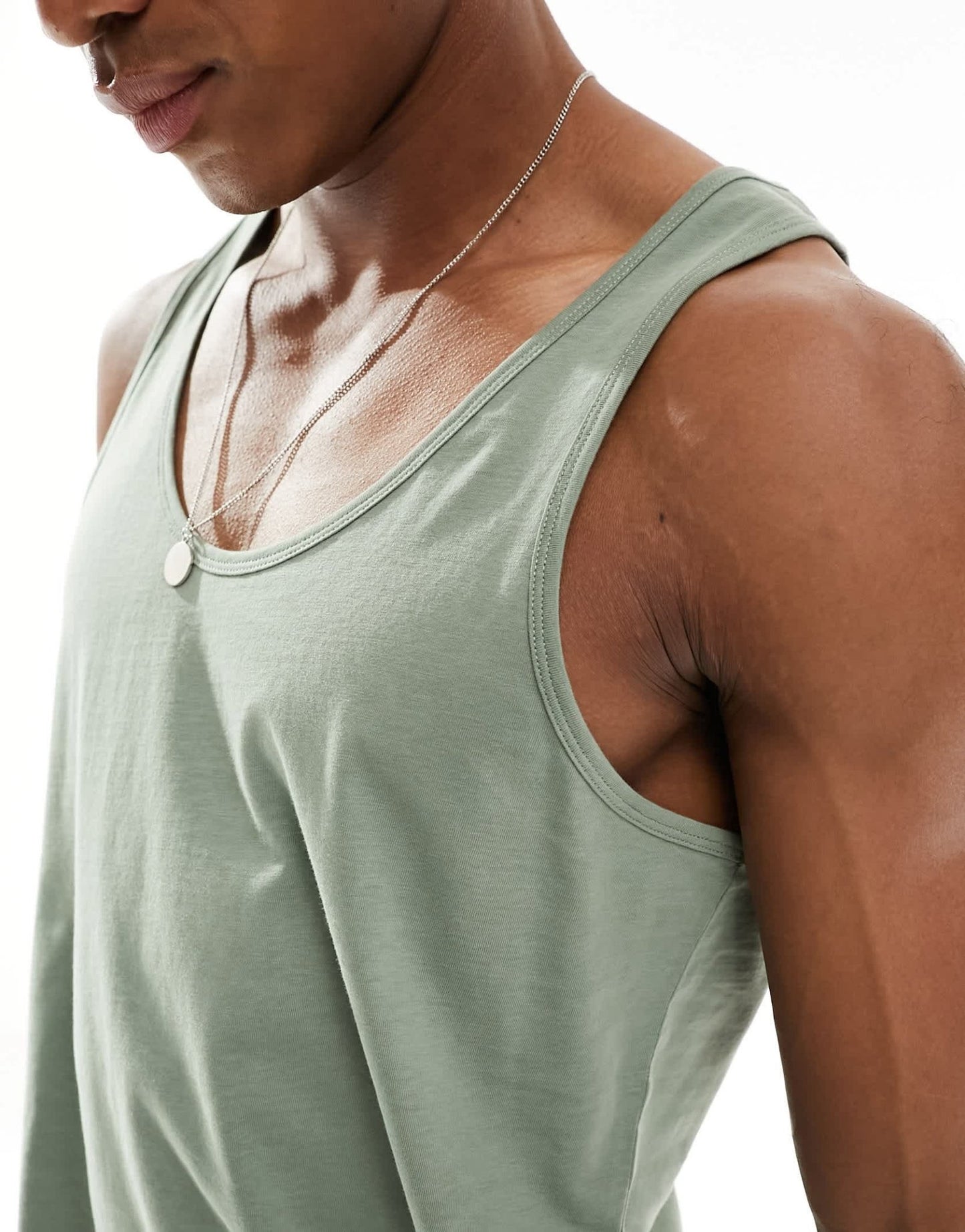 ASOS DESIGN vest in sage - ASOS Sample Sale EU Store