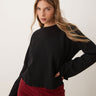 Haut à manches larges gaufré ASOS DESIGN noir
