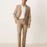 ASOS DESIGN washable slim suit trousers with lightweight worsted wool in beige