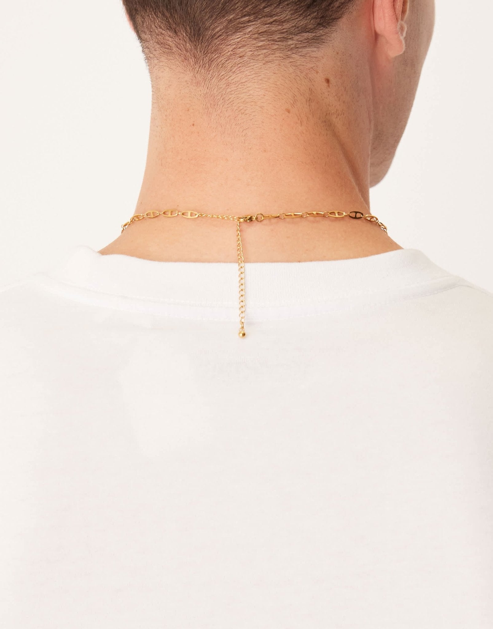 ASOS DESIGN waterproof stainless steel marina chain necklace in gold tone - ASOS Sample Sale EU Store