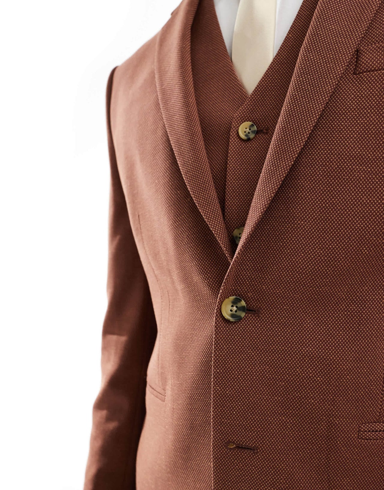 ASOS DESIGN wedding skinny suit jacket in brown - ASOS Sample Sale EU Store