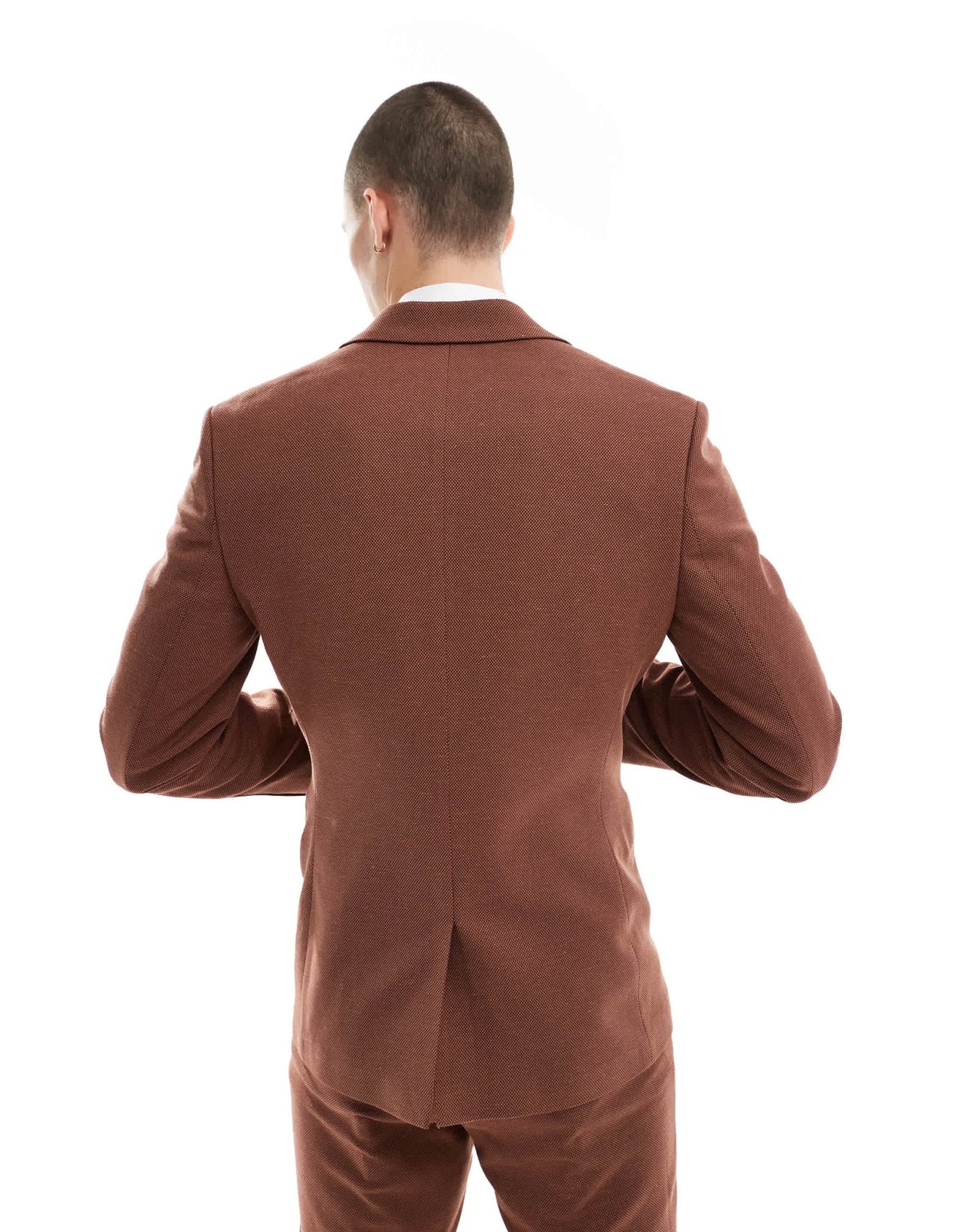 ASOS DESIGN wedding skinny suit jacket in brown - ASOS Sample Sale EU Store